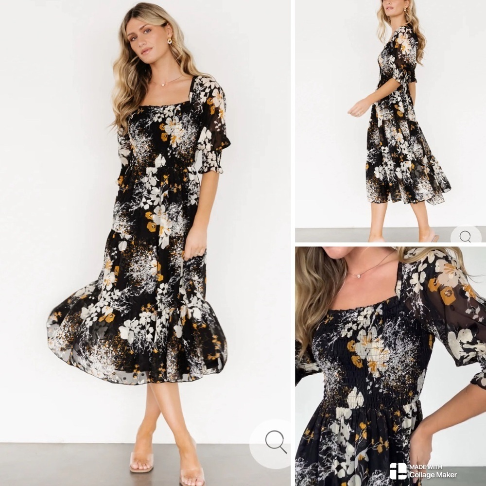 Baltic Born NWOT Fabian jacquard Midi Dress​